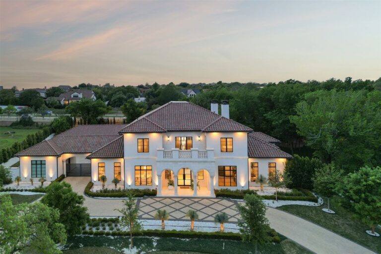 A Mediterranean Masterpiece: Classic Architecture Meets Modern Design Elements, Listed for $6,995,000