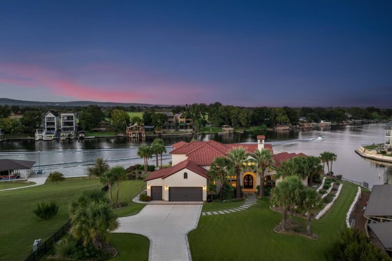 Beautifully Crafted Home with Over 500 Feet of Waterfront on Lake LBJ, Priced at $4.75 Million