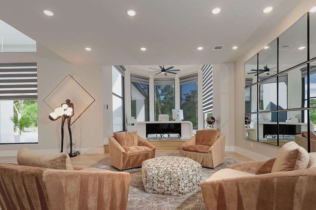 Contemporary luxury redefined this stunning residence with east and west wings is listed for 4 5