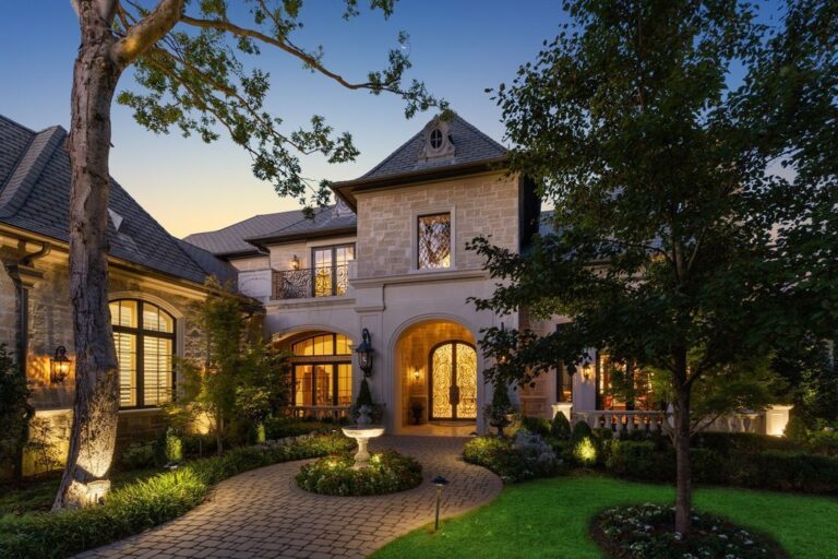 Stunning French-Inspired Estate in the Prestigious Glen Abbey Enclave Hits the Market for $7.45 Million