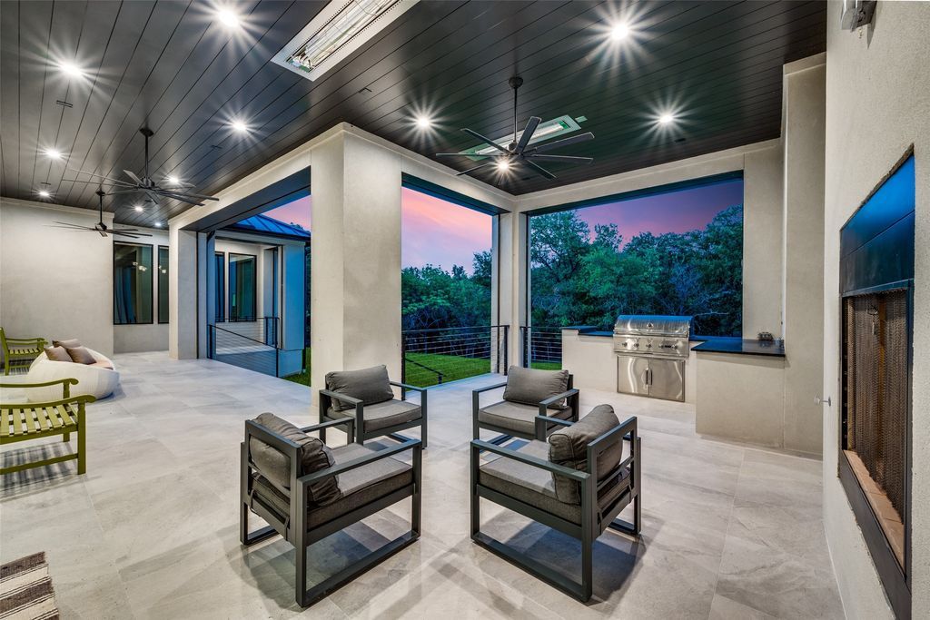 Stunning modern luxury retreat on 1. 45 acre treed lot in hill country available for 4. 89 million 28