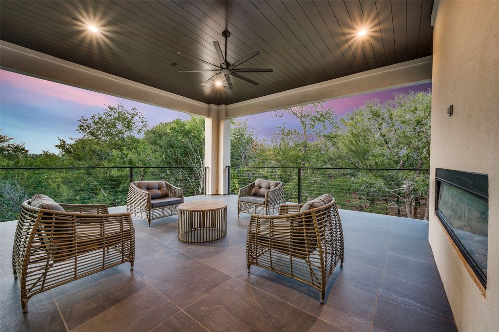 Stunning modern luxury retreat on 1. 45 acre treed lot in hill country available for 4. 89 million 29