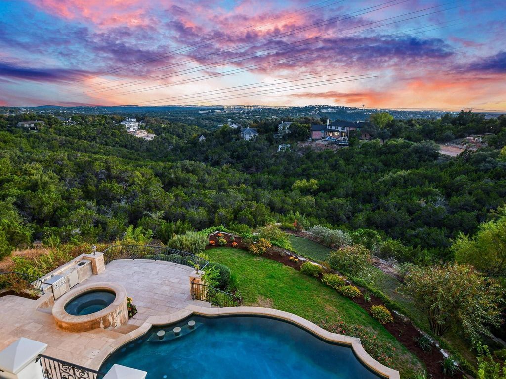 Unmatched seclusion and scenic views private gated estate in west austin hill country for 3. 695 million 2