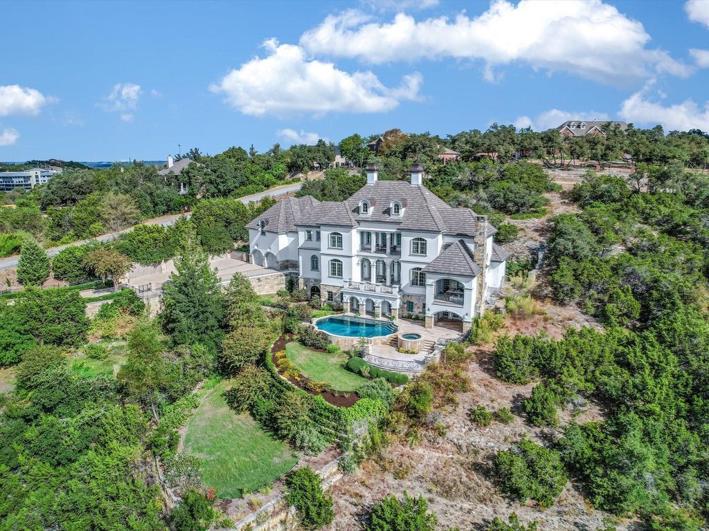 Unmatched seclusion and scenic views private gated estate in west austin hill country for 3. 695 million 3