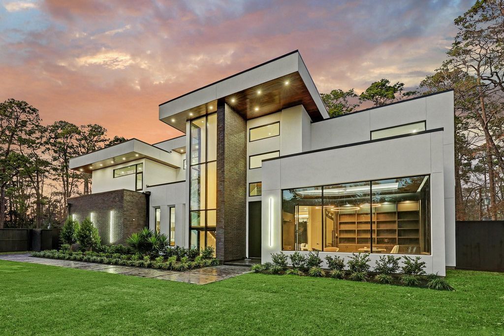 Stunning new construction modern masterpiece by rau development in memorial villages priced at 5. 495 million 1