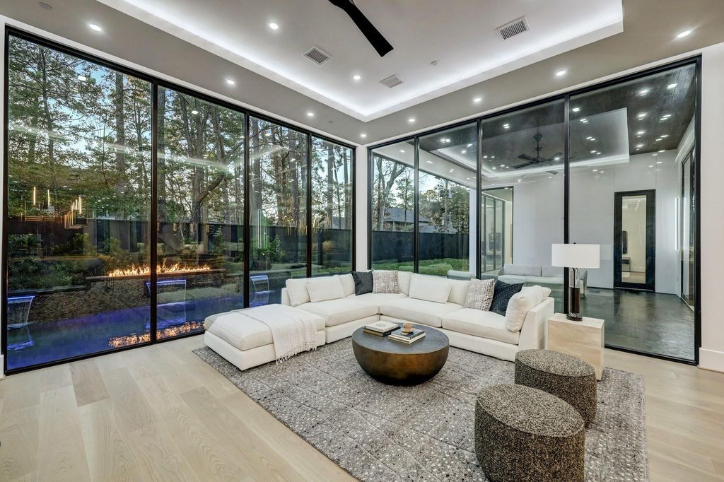 Stunning new construction modern masterpiece by rau development in memorial villages priced at 5. 495 million 14