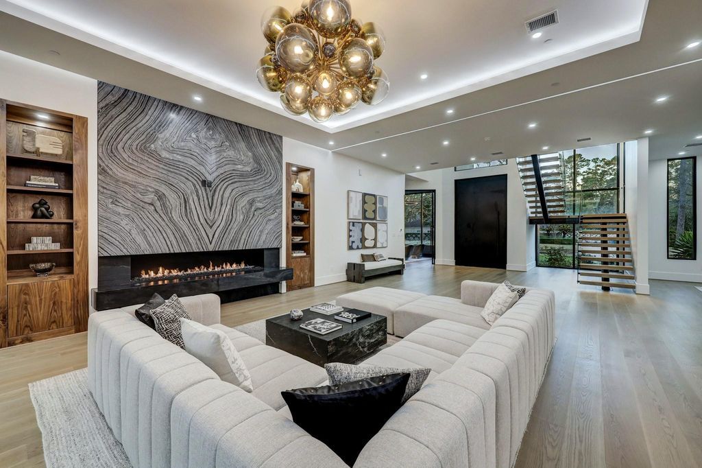 Stunning new construction modern masterpiece by rau development in memorial villages priced at 5. 495 million 2