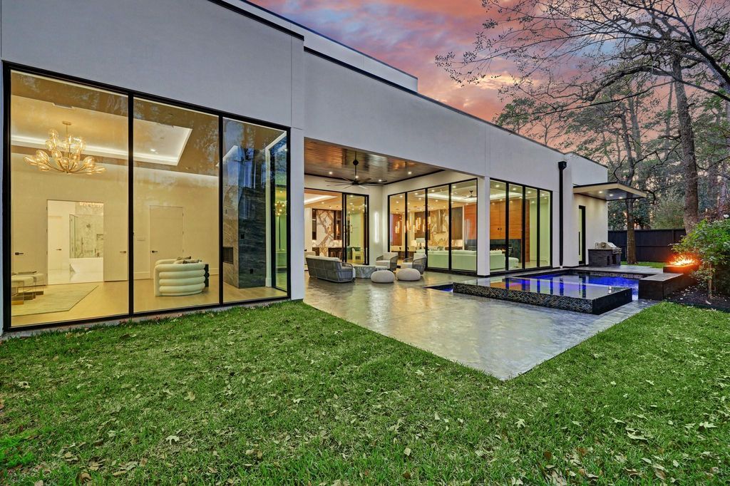 Stunning new construction modern masterpiece by rau development in memorial villages priced at 5. 495 million 38