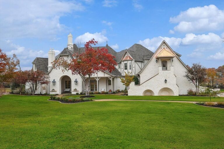 Timeless Elegance: Modern Tudor Estate in Bartonville for $3,695,000