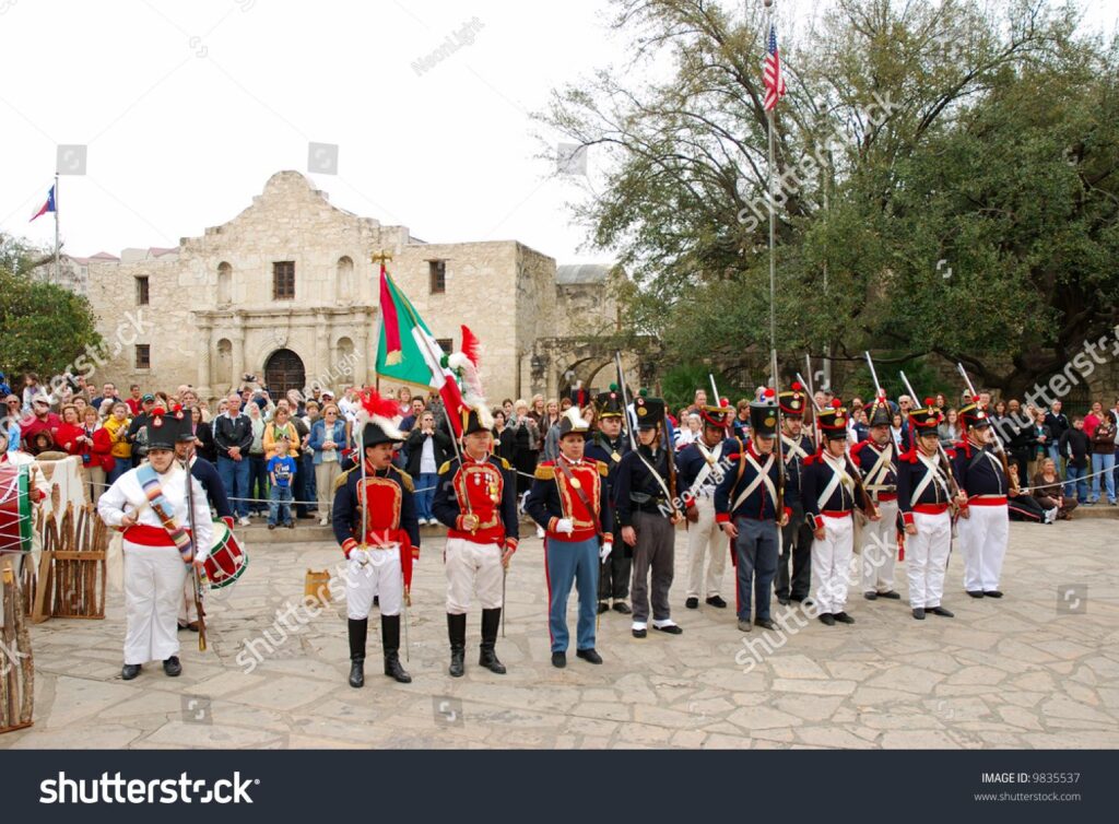 Stock photo historical reenactment of the battle of the alamo feb to mar 9835537 result