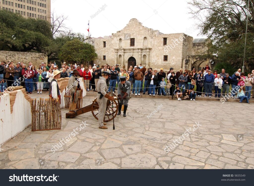 Stock photo historical reenactment of the battle of the alamo feb to mar 9835549 result