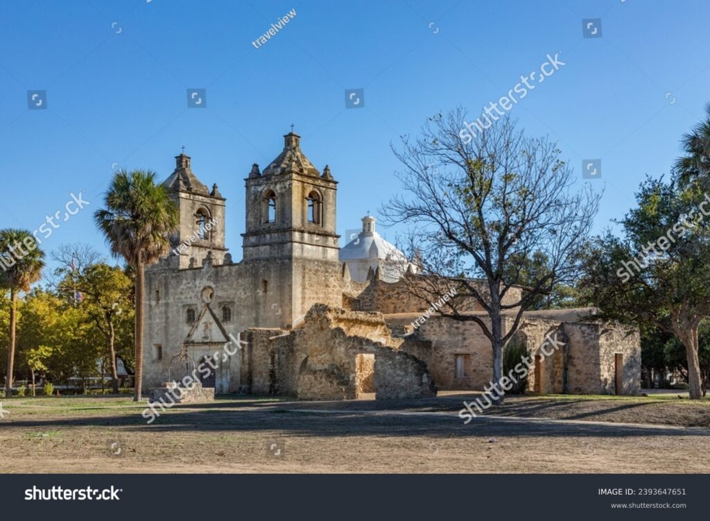 Stock photo view to mission conception at san antonio mission trail an unesco world heritage site texas usa 2393647651 result