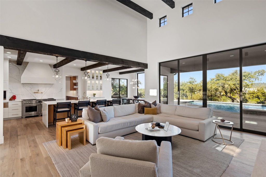 Austin luxury living contemporary estate offering privacy and stunning views for 5. 25 million 10