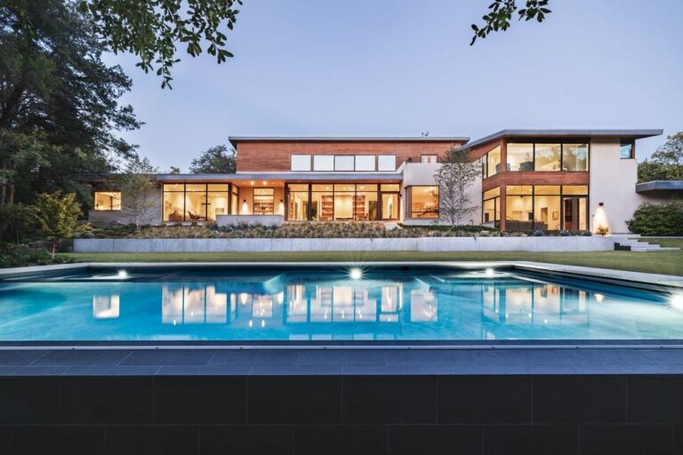 Old Preston Hollow Gem: Custom Modern Estate with Creekside Privacy and Tranquility, Listed for $8.75 Million