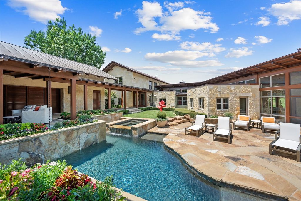 Spectacular gated vaquero estate by award winning lake flato listed for 9. 45 million 5